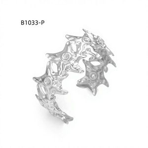 Amy Amy Star <b>Cuff</b> <b>Bracelet</b> <b>Silver</b> Plated Zinc Alloy Women's Punk Party Fashion Jewelry B1033 - Product Image 1