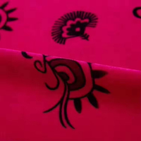 Tissu en velours tissé imprimé style coréen 100 % polyester pour la confection de robes - Vente en gros