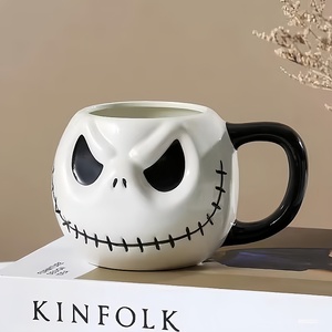 Tazze in Porcellana all'Ingrosso, Santa <span class=keywords><strong>Jack</strong></span> <span class=keywords><strong>Skellington</strong></span> Nightmare Before Christmas, Tazze da Caffè 3D in Ceramica, Personalizzabili con Colore e Logo - Product Image 2