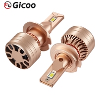 Nouveau phare LED automobile Gicoo F5 9005 9006 H4 H11 H7 6000K 12V IP67 universel Canbus 10000LM CSP3570 60W