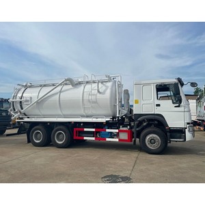 รถบรรทุกทำความสะอาดและดูดสิ่งปฏิกูล HOWO 380 แรงม้า 6x4 เกียร์ธรรมดา ดีเซล มาตรฐานไอเสียยูโร 2 - Product Image 5