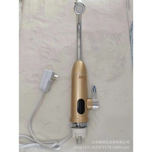 Grifo de Agua Caliente Eléctrico Instantáneo Ejiang, Dorado, con Pantalla LCD, Entrada Inferior, Control Mecánico - Product Image 3