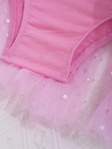 ชุดเต้นรำลาตินสำหรับเด็กผู้หญิงอายุ 4-14 ปี ชุดบัลเลต์ตูตูผ้าตาข่าย ชุดเต้นรำสำหรับงานแสดงบนเวที ชุดน่ารักสำหรับงานปาร์ตี้และการแข่งขัน - Product Image 3