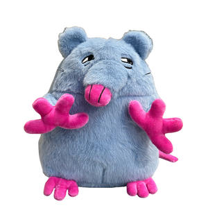 Tour de Pise souris en peluche soulagement du Stress brodé maille doublure petite soeur pas encore endormi pour drôle poupée cadeau oreiller - Product Image 5