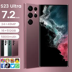 全球版最佳质量最热门S23 Ultra Pro 5g手机7.2英寸16 + 512GB安卓智能手机解锁手机