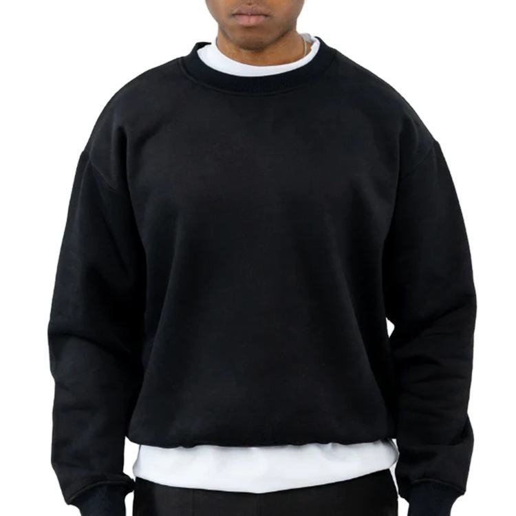 Men's Oversize 100% Cotton Pullover High Quality Drop Shoulder