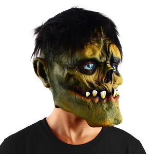 Máscara de <span class=keywords><strong>Frankenstein</strong></span> para Halloween, Fiesta de Terror, Cosplay, Accesorios de Disfraces, Máscara de Terror de Látex Verde Realista, Máscara de Sonrisa Espeluznante - Product Image 3