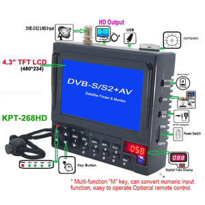 Buscador de Satélites Digital H.265 de 4.3 Pulgadas KPT-268HD DVB-S/S2, Señal de TV, Satfinder - Product Image 2