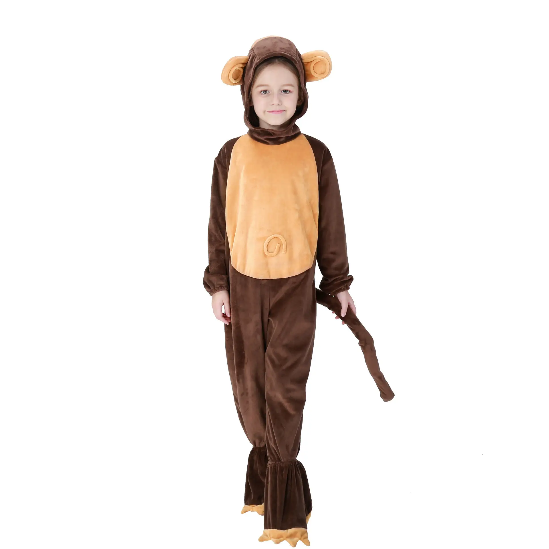 Disfraces de Halloween niños europeos y americanos mono vestido animales jugar ropa de casa Cosplay ropa pequeña una yarda stock