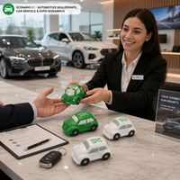 Ballons anti-stress publicitaires personnalisés en forme de voiture avec logo, cadeaux promotionnels en gros