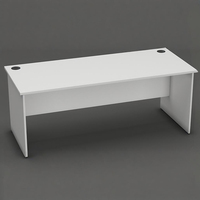 Meubles de bureau sur mesure, bureau de direction moderne en bois de type simple, bureau pour le personnel, avec tiroir verrouillable pour le bureau