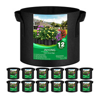 Sac de culture réutilisable en feutre non tissé de 5 gallons avec poignée pour le contrôle des racines et la croissance des plantes, style ferme/jardin
