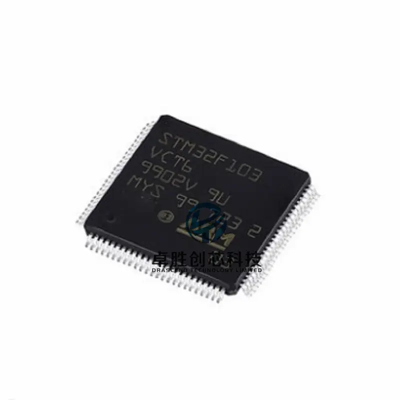 New original STM32F103VCT6 Series 32-bit 256 kB Flash 48 kB RAM ARM Based Microcontroller STM32F103VCT6 LQFP-100