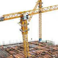 Grue à tour à plateforme plate Dahan 250t.m 7025 12 tonnes, hauteur de levage maximale 200 m, haute efficacité pour les projets de construction