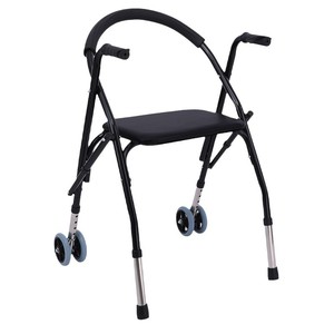 Junhui <b>Walker</b> With Seat And Backrest Foldable For <b>Elderly</b> Mobility Aid - Product Image 2