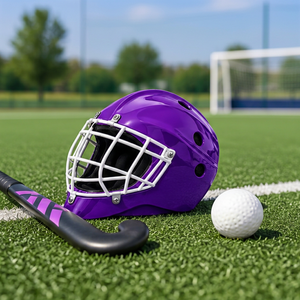 Casque de hockey sur gazon avec grille métallique, protection de tête pour gardiens de but des clubs et des équipes - Product Image 6