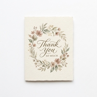 Carte de remerciement personnalisée en papier recyclé avec enveloppe pour emballage cadeau, enveloppe imprimée offset pour emballage cadeau