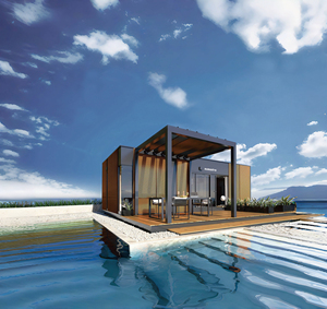 Ánh sáng khung thép <span class=keywords><strong>Modular</strong></span> nhà di động cho khu nghỉ mát phát triển bền Kết Cấu Thép tòa nhà - Product Image 1