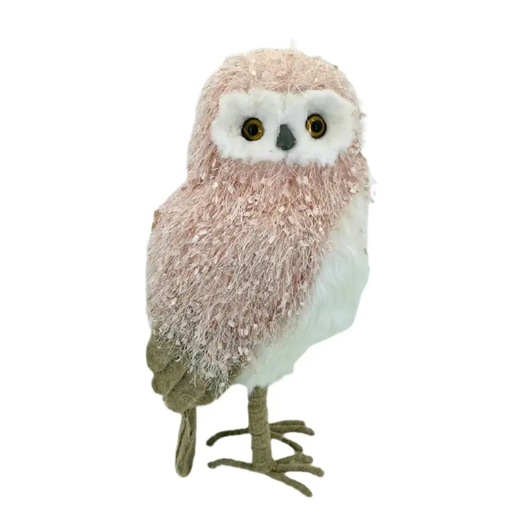2022 Hot Sales Wholesales 17" Cloth navidad Owl Hanging Christmas Ornaments Decoration