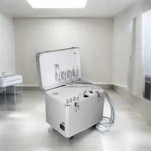 Dental unit portable mobile dental unit with silent compressor trolley dental portable turbine unit