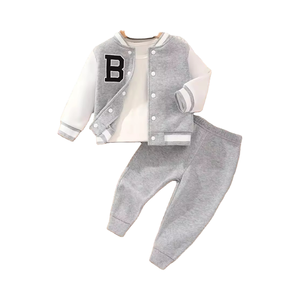 MS-156 Nouvelle Arrivée 2024 Ensembles Enfants Deux Pièces de Gros Survêtements Bébé Garçons et Filles Style Hip Hop - Product Image 4