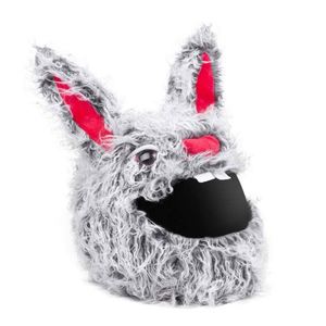 Housse de <span class=keywords><strong>casque</strong></span> intégral en peluche Crazy Bunny Evil Rabbit Street Style Personnalité Cartoon, nouveau matériau ABS, pour tous les casques de moto - Product Image 6