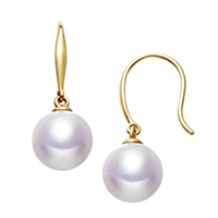 Boucles d'oreilles pendantes en perles d'eau douce Edison 11-12 mm, perles naturelles rondes avec défauts esthétiques, fort lustre, crochet en argent, boucles d'oreilles classiques, vente en gros