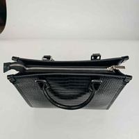 Tas Tote Wanita Kulit PU Berkualitas Tinggi, Dua Sisi Terbuka, Kapasitas Besar, Bordir Logo Custom, Tahan Air, Mewah