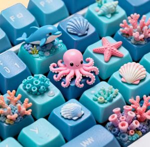 OEM tasarım özelleştirilmiş komik Joker PVC plastik reçine Keycaps el yapımı <span class=keywords><strong>3D</strong></span> baskı kişilik temalı ofis işleri için sahne - Product Image 3