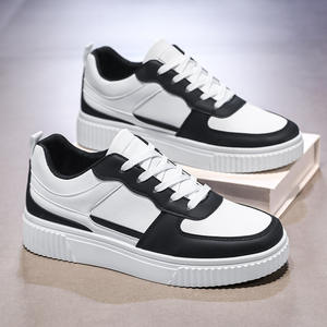 <span class=keywords><strong>Sneakers</strong></span> Sportive da Skateboard Personalizzate con Logo del Marchio per Uomo in Pelle Sintetica Bianca Pura Taglie Grandi EU 49 50 US15 Tendenza Moda - Product Image 2