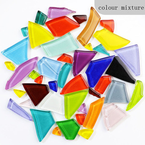 Необычная мозаика, стеклянные витражи из битого камня ручной работы-разные цвета для художественных ремесел и украшения для дома-1000 г - Product Image 2