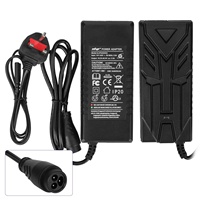 Adaptateur secteur ULIP 18V-42V 2A avec tête LP16-3P, prise UK, pour chargeur de batterie lithium de trottinette électrique