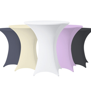 Table de bistrot de haute qualité <span class=keywords><strong>Tomsawyer</strong></span>, moderne, pour l'intérieur et l'extérieur, décoration de salle à manger, en spandex/polyester extensible, personnalisable, couleur unie - Product Image 1