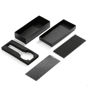 Cajas de Papel para Relojes Negros, Cajas de Empaque para Correas de Reloj a la Moda, Caja para Reloj de Hombre - Product Image 4