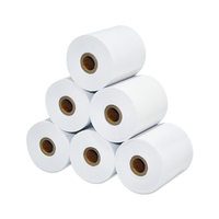 Rouleaux de papier thermique monocouche de marque MX en gros, 57*40mm, blanc, pour caisse enregistreuse, Henan Multi-Printing Supermarket