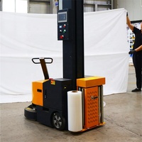 Machine d'emballage de palettes robotisée mobile, fonctionnement à une seule personne, enrouleur automatique de film étirable autopropulsé