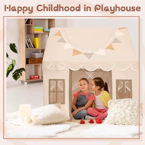 Детская Игровая палатка с ковриком-большой игровой домик, детский Сказочный шатер для девочек и мальчиков, подарок на день рождения - Product Image 5