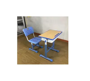 단일 책상과 의자 고등학교 및 초등 교육에 대 한 단일 책상 핫 세일 조합 MDF 책상