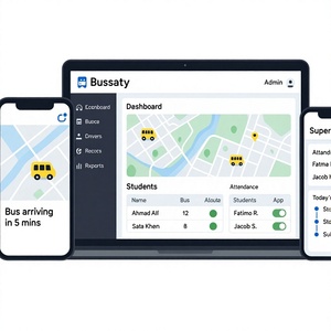 แอปติดตามรถโรงเรียน – ติดตามตำแหน่ง GPS แบบเรียลไทม์, แจ้งเตือน ETA, ตรวจสอบเส้นทาง และแจ้งเตือนการรับ/ส่งนักเรียนอย่างปลอดภัย - Product Image 1