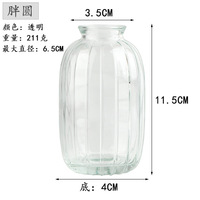 Chine Usine Ventes Directes 200ml Vase En Verre Couleur Personnalisée Petit Diffuseur Plante D'eau Conteneur pour Table pour Mariage