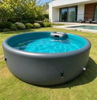 Piscine gonflable de luxe, grande piscine rectangulaire portable en PVC pour l'extérieur, piscine à structure Drop Stitch pour les loisirs en famille dans la cour