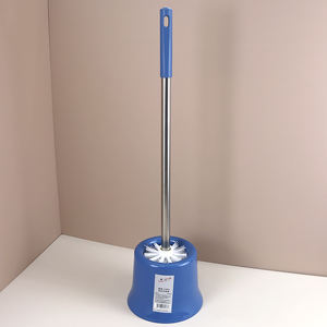 נירוסטה ידית שירותים מברשת חדר אמבטיה ניקוי מברשת סביב ראש שירותים קערה מנקה מברשת ו מחזיק - Product Image 2