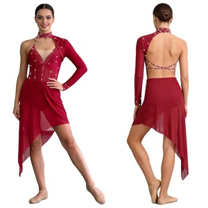 ชุดเต้นรำขายส่งสำหรับผู้หญิง ชุดบอดี้สูทเต้นรำแนวลิริคอล สำหรับการแสดงเต้นรำสมัยใหม่ การแข่งขันเต้นรำ และการแสดงบนเวที - Product Image 2