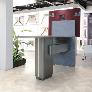Mesa Alta Ergonómica <span class=keywords><strong>con</strong></span> <span class=keywords><strong>Ruedas</strong></span> y Soporte Integrado para TV para Entornos de Oficina Colaborativos - Product Image 6