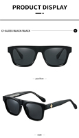 Nouvelles Lunettes de Soleil Tendance Rétro Classiques de Designer, Monture Carrée Complète, Protection UV400, Légères, Logo Personnalisé