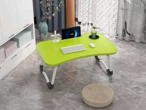 Bureau d'ordinateur portable pliable portable <span class=keywords><strong>avec</strong></span> ports USB support pour ordinateur portable et fente pour tasse pour manger support de lecture pour ordinateur portable et <span class=keywords><strong>tiroir</strong></span> pliant - Product Image 4