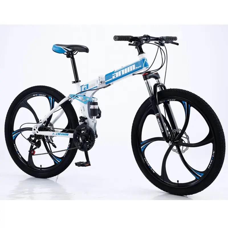 Wholesale 24/26 inch MTB mountain bicycle dual disc brakes folding mountain bike for children
