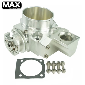 อลูมิเนียมแบบสากลสูงสุด70มม. ตัวคันเร่งสำหรับ TB05 Mitsubishi Lancer <span class=keywords><strong>Evo7</strong></span> 8 9 4G63เครื่องยนต์รถยนต์สีเงิน - Product Image 4