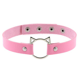Collier ras du cou gothique officiel <span class=keywords><strong>pour</strong></span> femme, réglable, en cuir PU noir, collier de <span class=keywords><strong>chat</strong></span> sexy en métal, <span class=keywords><strong>harnais</strong></span> punk BDSM <span class=keywords><strong>pour</strong></span> <span class=keywords><strong>adulte</strong></span> et jouets sexuels - Product Image 3