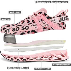 Scarpe da ginnastica in acciaio Premium per uomo donna scarpe di sicurezza da lavoro a prova di puntura protettiva per l'utilità del magazzino edile industriale - Product Image 6